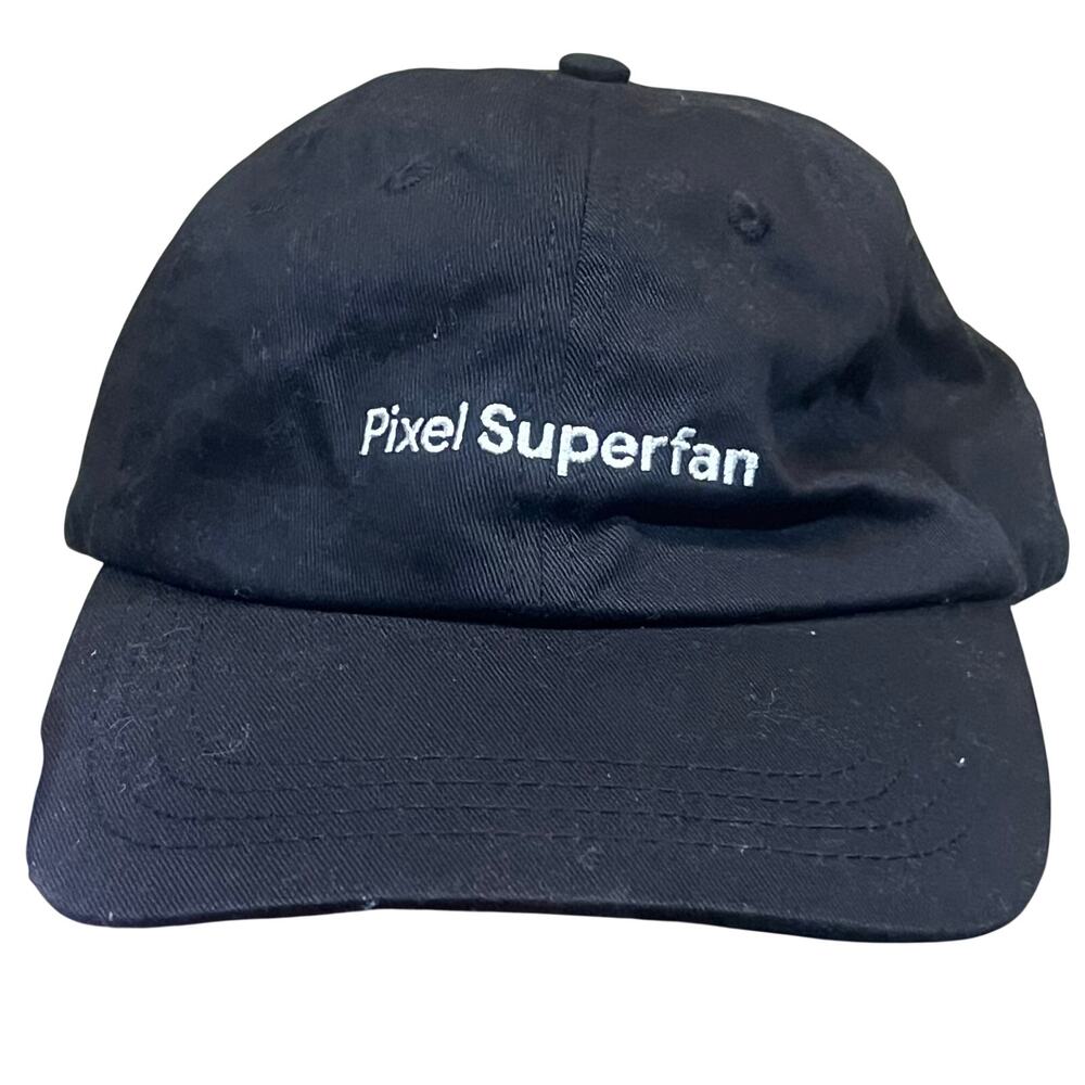 Google Pixel Superfan Black Dad Hat Adjustable Strap Tech Promo Cap